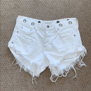 free people denim shorts